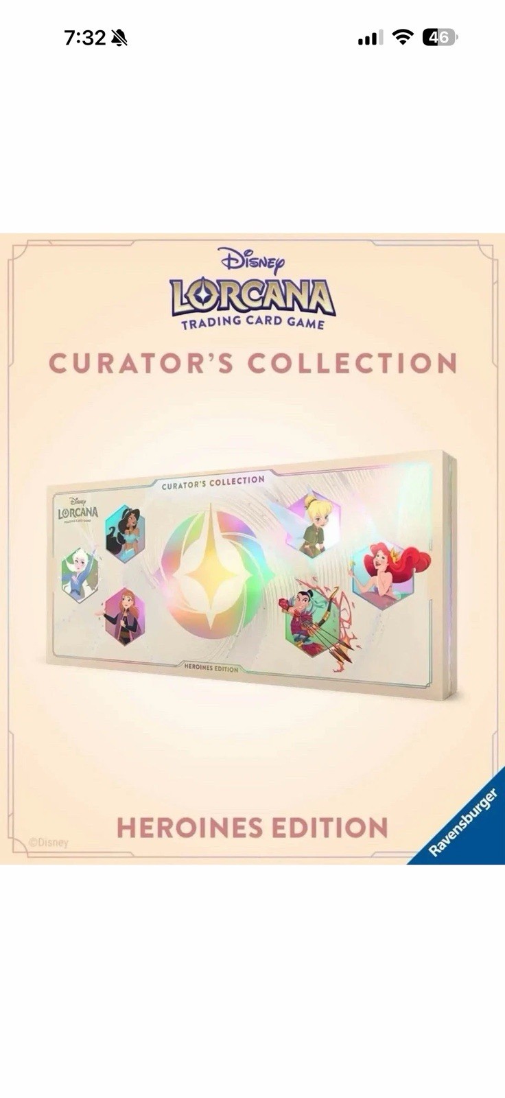 1 Box Disney Lorcana: Curator’s Collection - Heroine Edition
