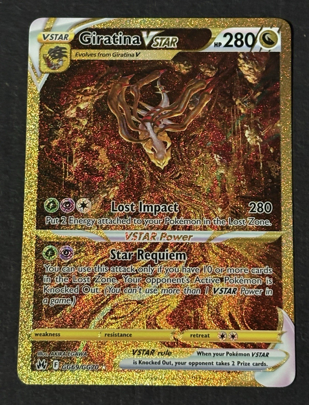 The Pokémon Company Giratina VSTAR GG69/GG70 CZ Galarian Gallery Secret Holo