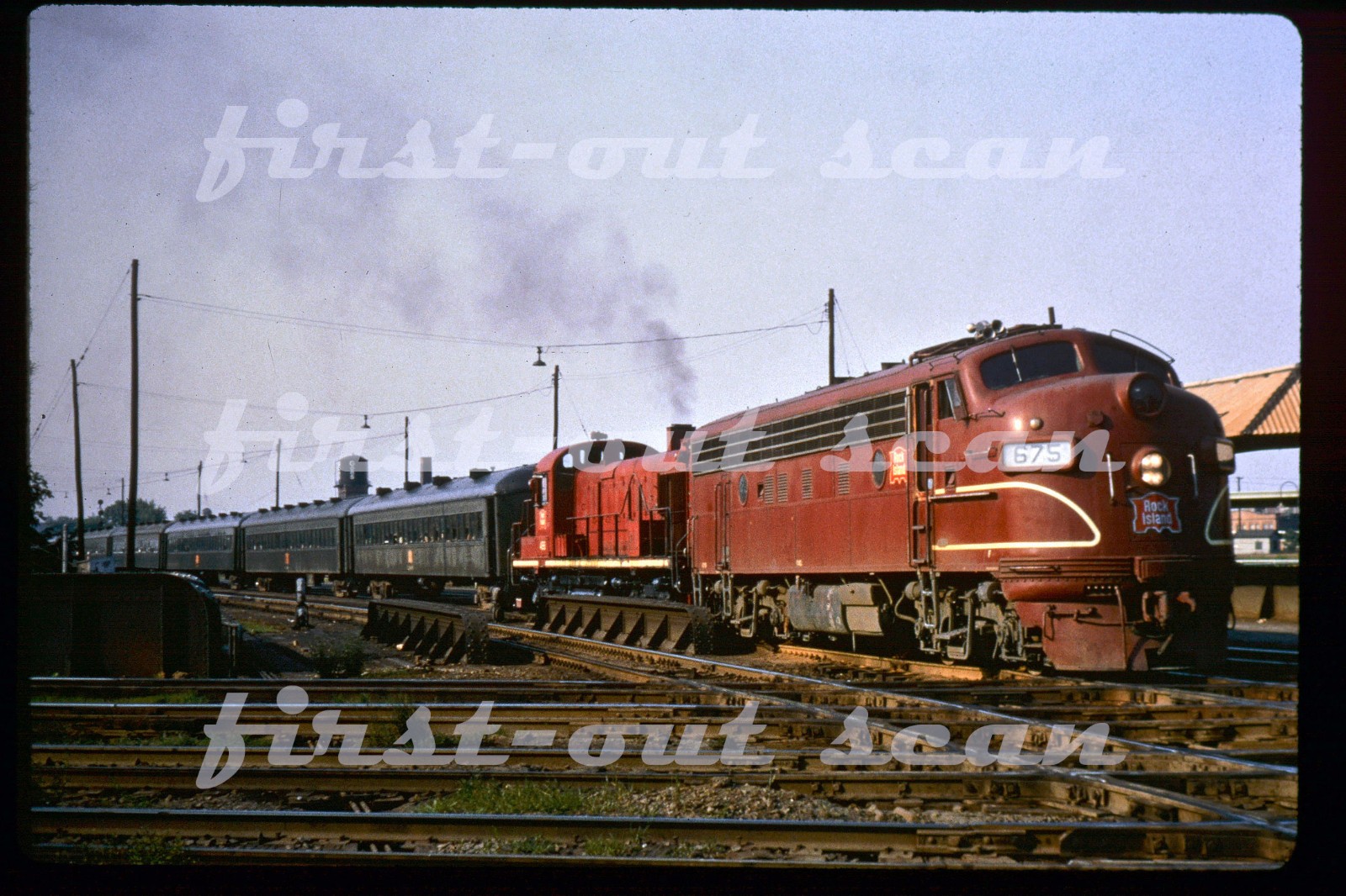 R DUPLICATE SLIDE - Rock Island RI 675 Passenger Action Chicago IL