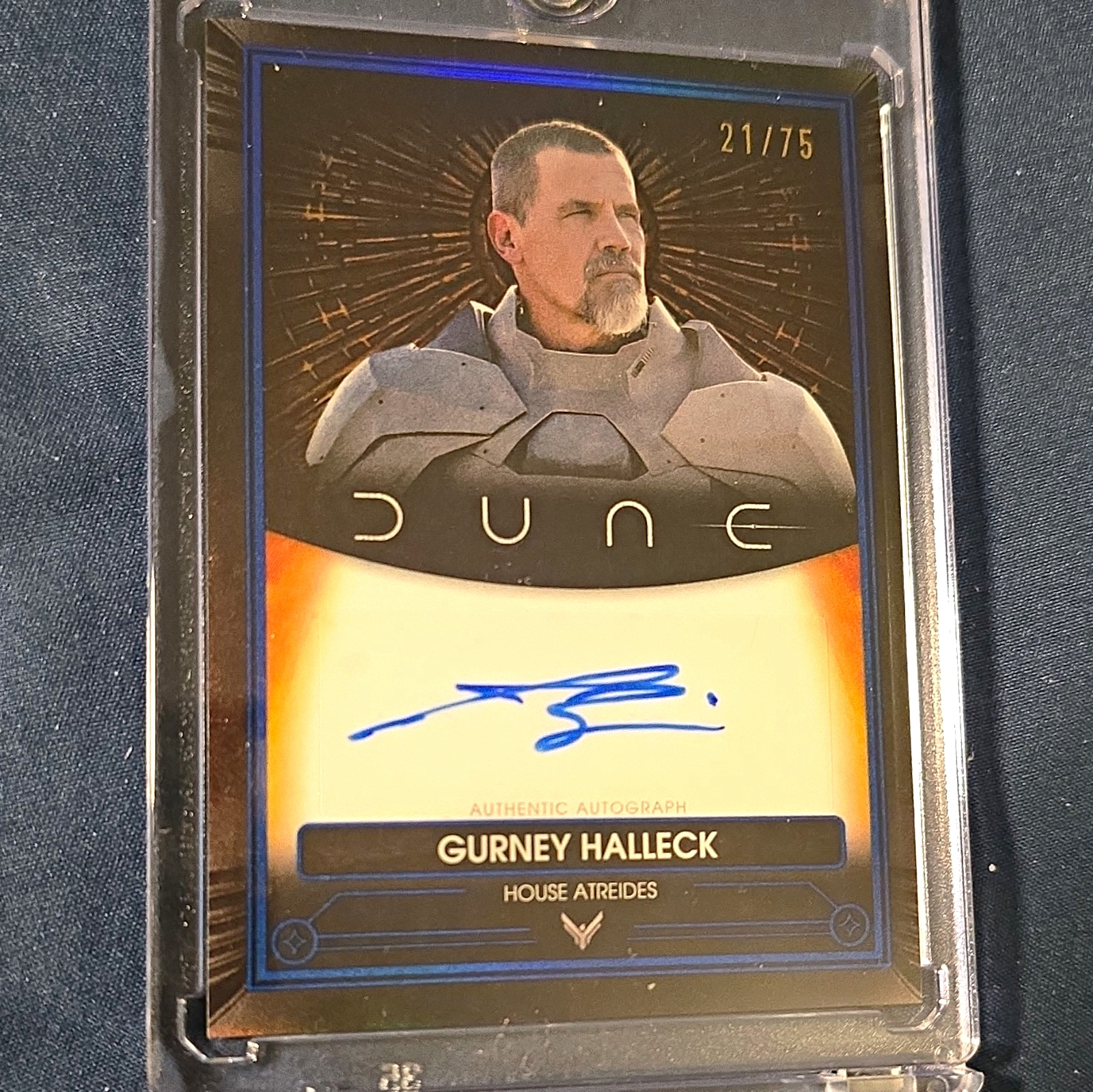 Topps 2025 Dune Chrome Autographs A-GH Gurney Halleck Auto Josh Brolin 21/75