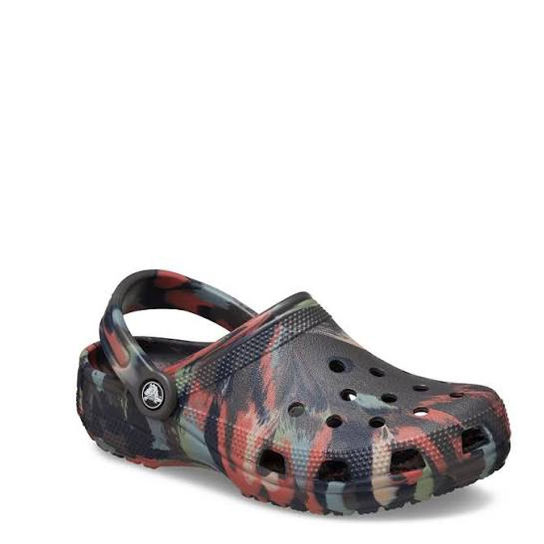 Crocs Classic Marbled Clog Black White San  Sandals Clogs New 206867-0LE