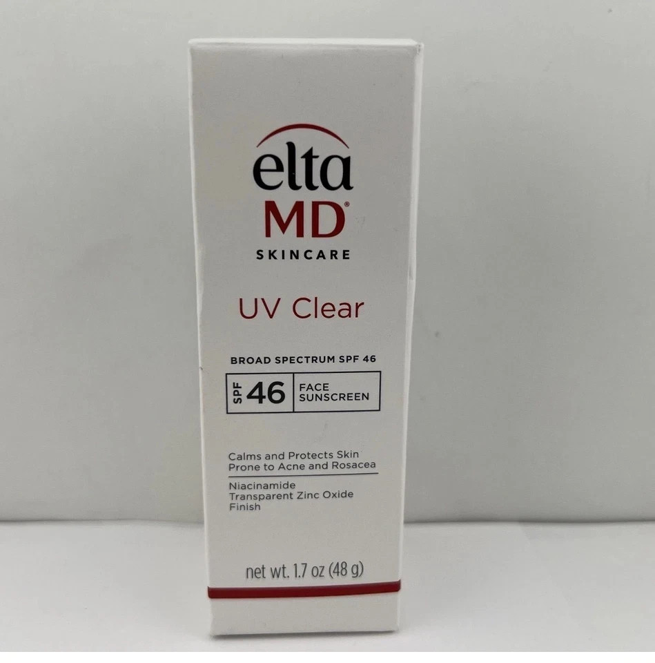Elta MD UV Clear Broad-spectrum Facial Sunscreen SPF46 1.7oz Exp 4/2029 New Box
