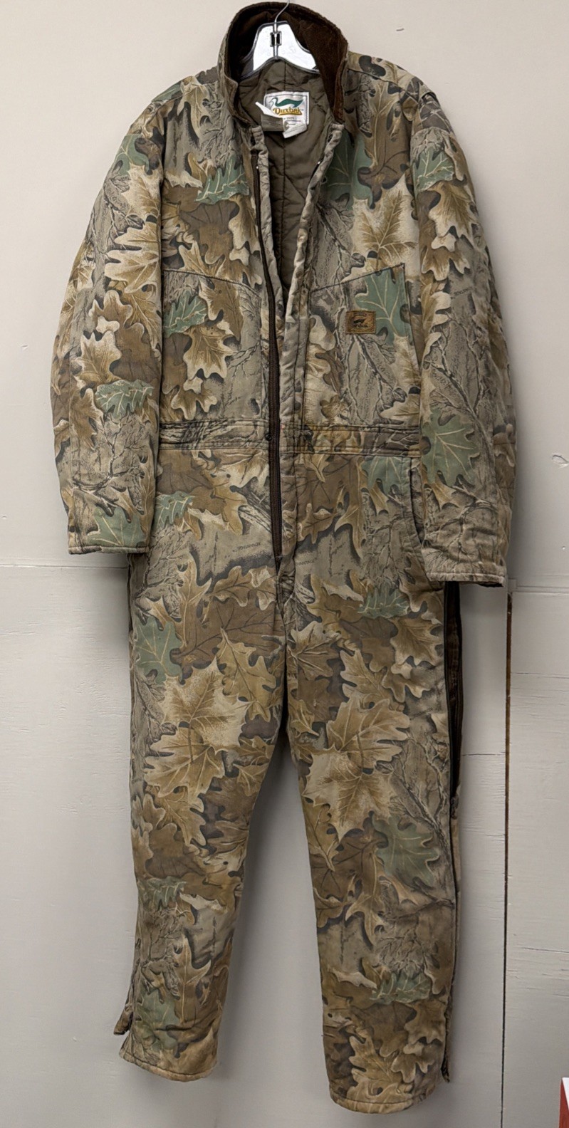 Vintage Duxbak Camo Insulated Coveralls Mens Large 42-44 Made USA Hunting Vintage Duxbak Camo Insulated Coveralls Mens Large 42-44 Made USA Hunting