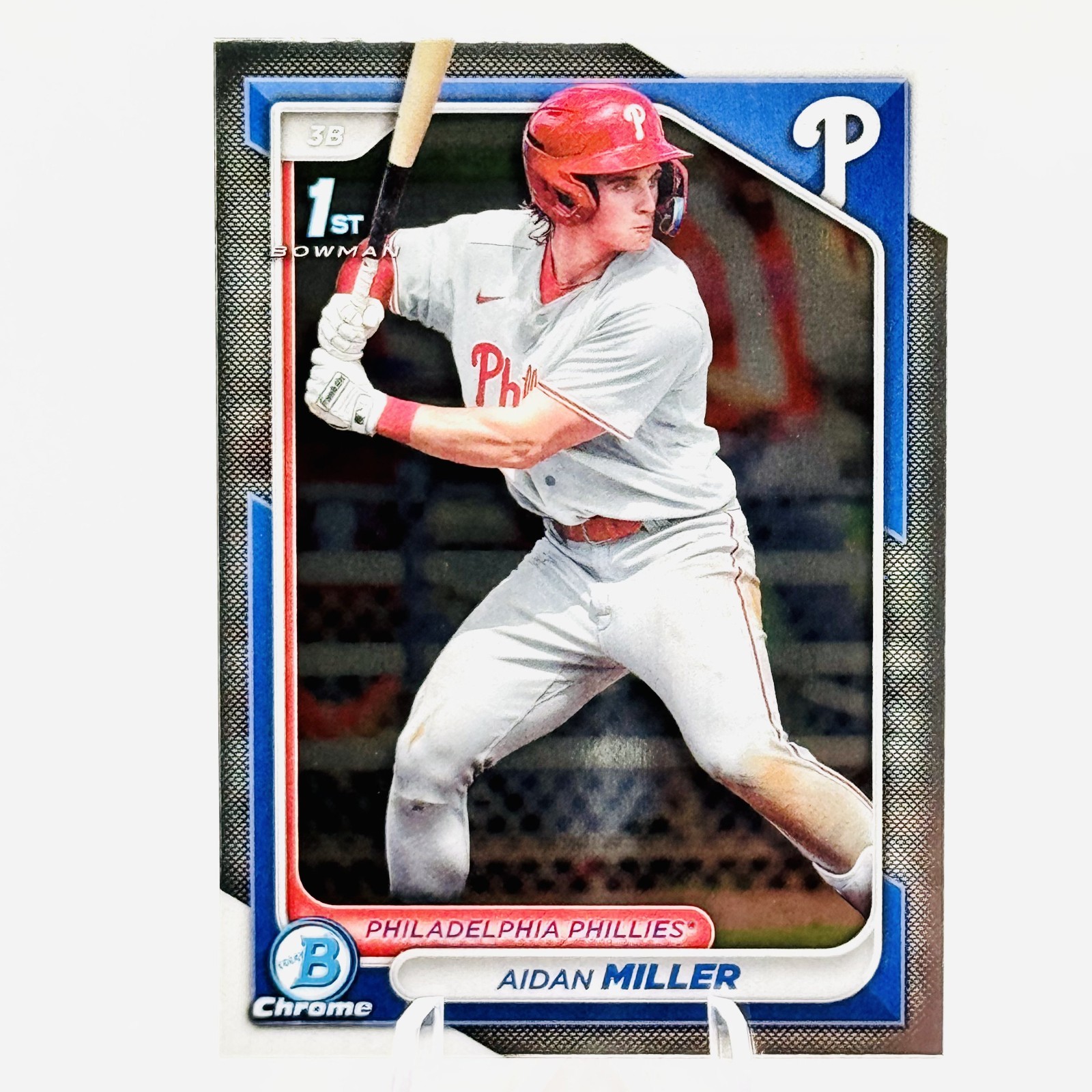AIDAN MILLER 2024 Bowman 1st Bowman Chrome Prospect Rookie #BCP-27 (RC) Phillies