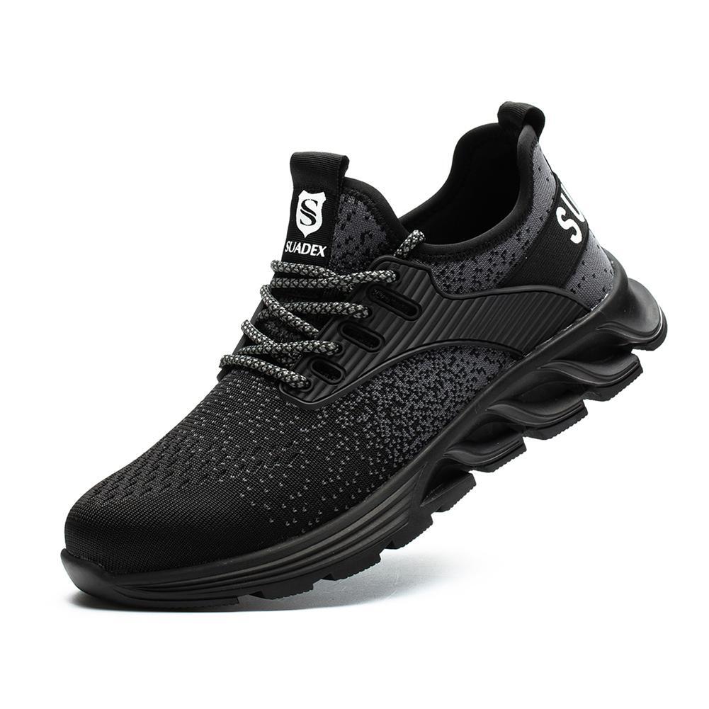 SUADEEX Steel Toe Shoes for Men Women Indestructible Safety Work Tennis Sneakers SUADEEX Steel Toe Shoes for Men Women Indestructible Safety Work Tennis Sneakers
