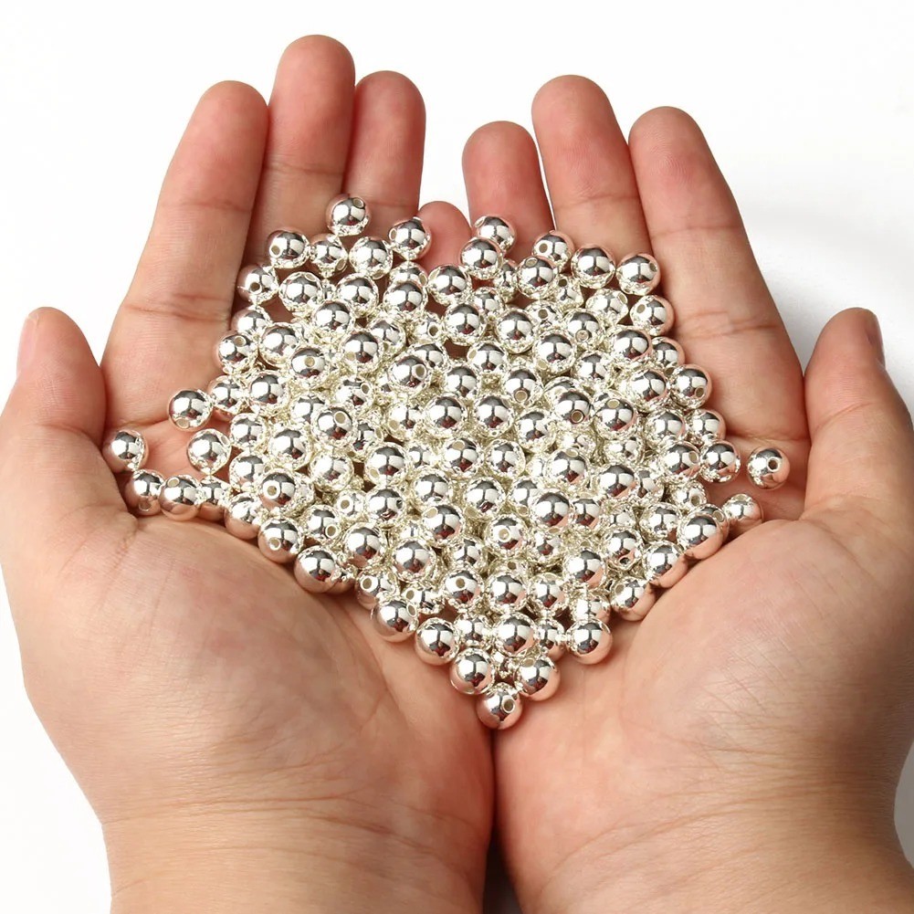 Round Smooth Bead Ball Spacer Beads Jewelry Making Findings 3/4/5/8/10mm12mm