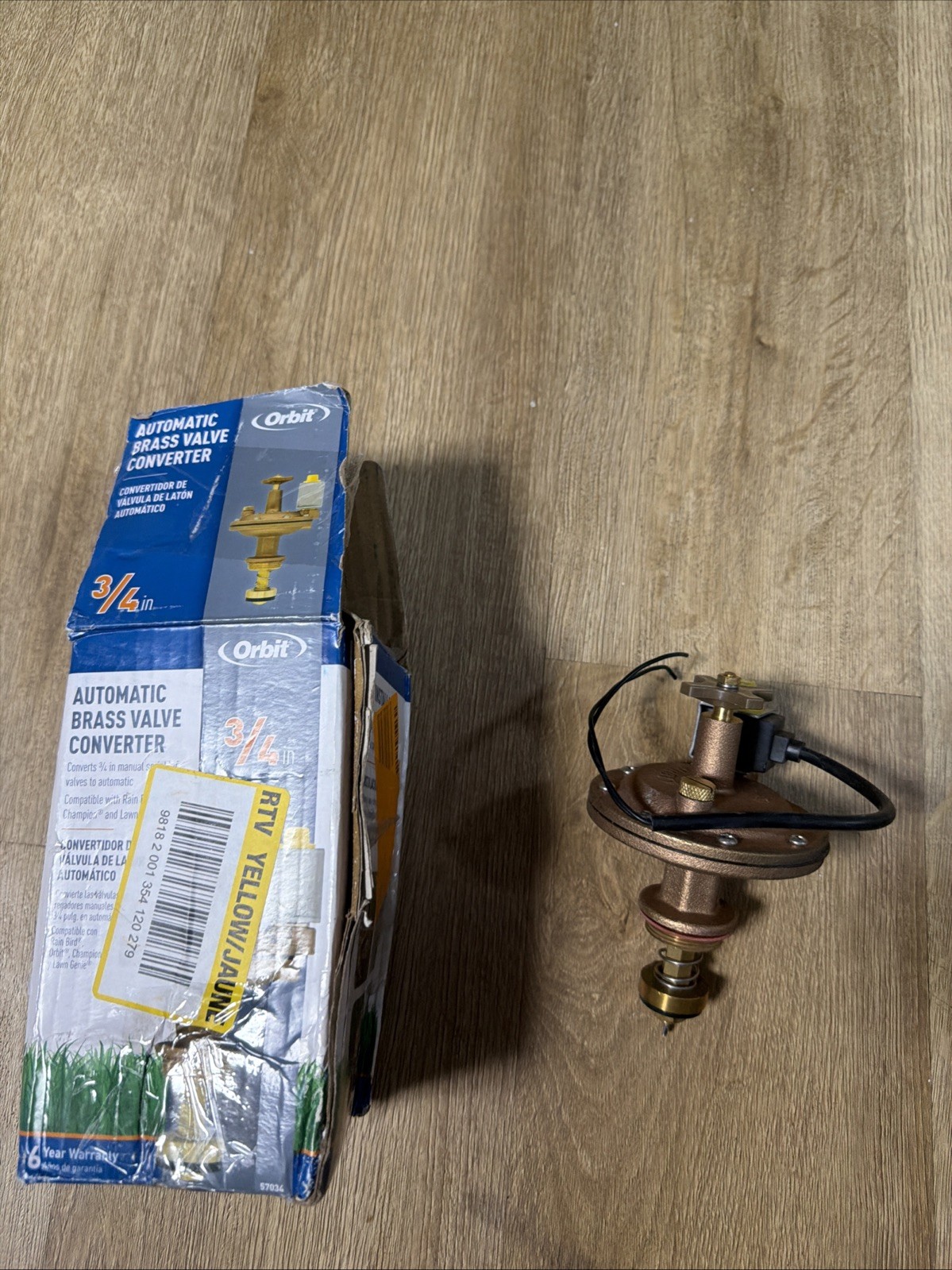 Orbit WaterMaster Underground 57034 3/4-Inch Brass Automatic Converter Valve New
