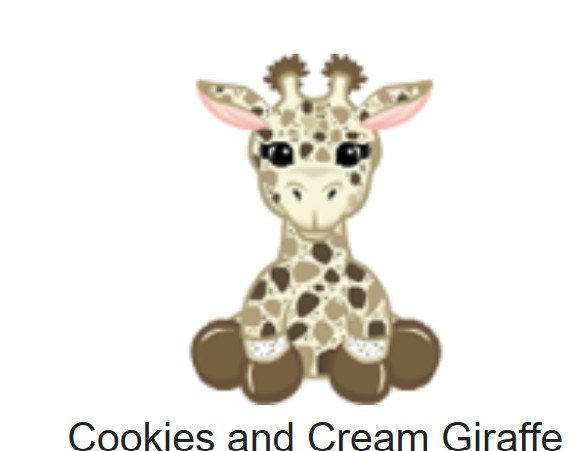 WEBKINZ- Cookies and Cream Giraffe *Virtual Code ONLY for Webkinz Classic WEBKINZ- Cookies and Cream Giraffe *Virtual Code ONLY for Webkinz Classic