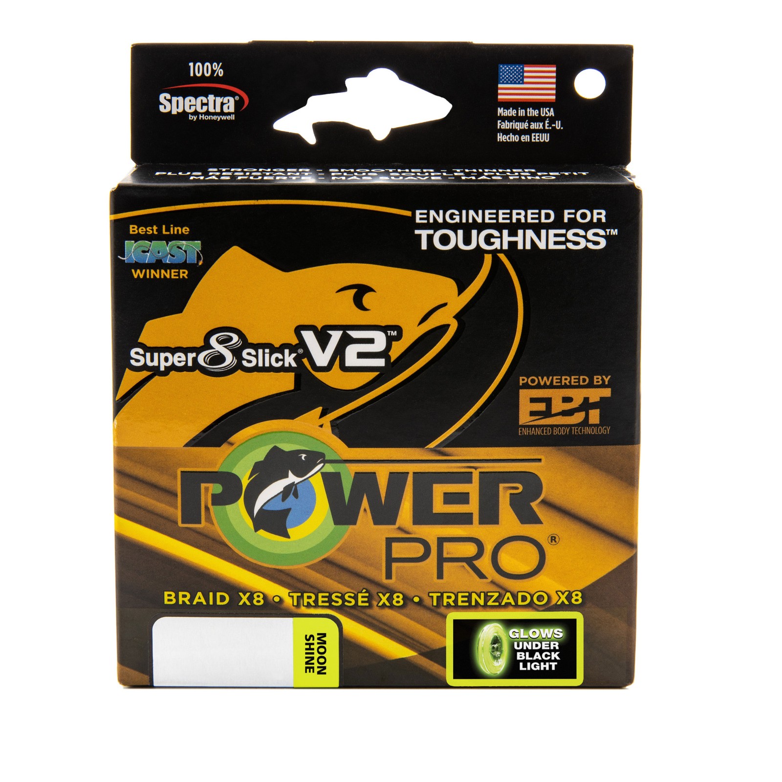 PowerPro Super 8 Slick V2 Braided Fishing Line - Moon_Shine - 10lb - 1500yd/1... PowerPro Super 8 Slick V2 Braided Fishing Line - Moon_Shine - 10lb - 1500yd/1...