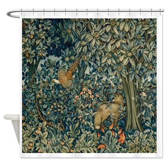CafePress William Morris Greenery Shower Curtain (1274894040)