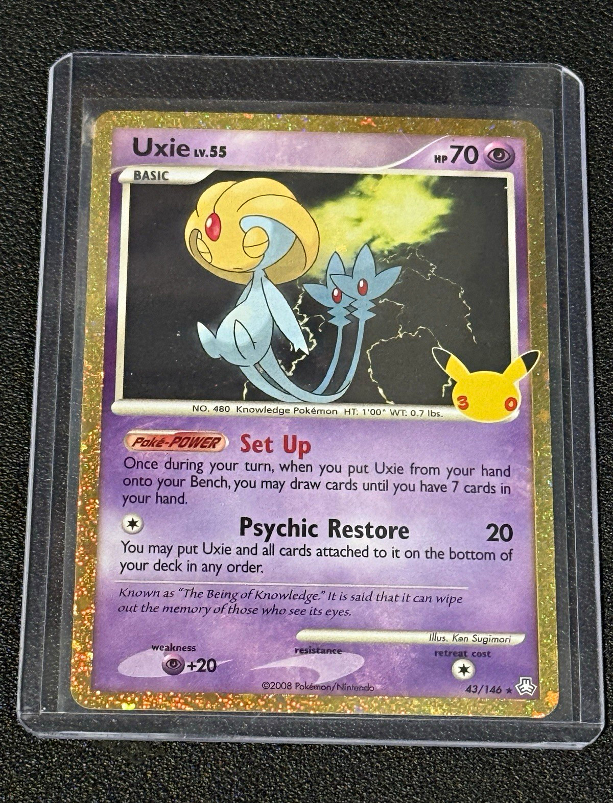 Pokémon TCG 30th classic collection Uxie English NM foil holo Pokémon TCG 30th classic collection Uxie English NM foil holo