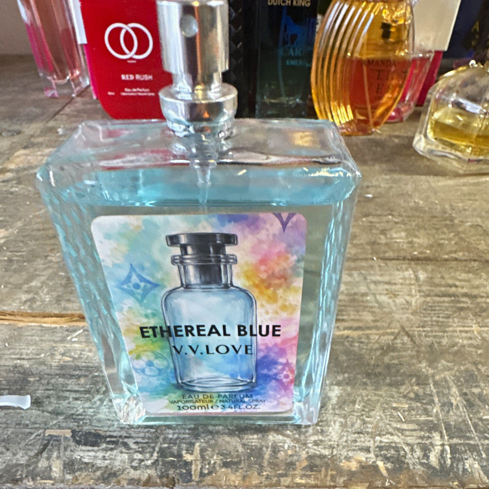 V.V. LOVE Ethereal Blue Eau de Parfum Spray, Regular Size 3.4 fl oz
