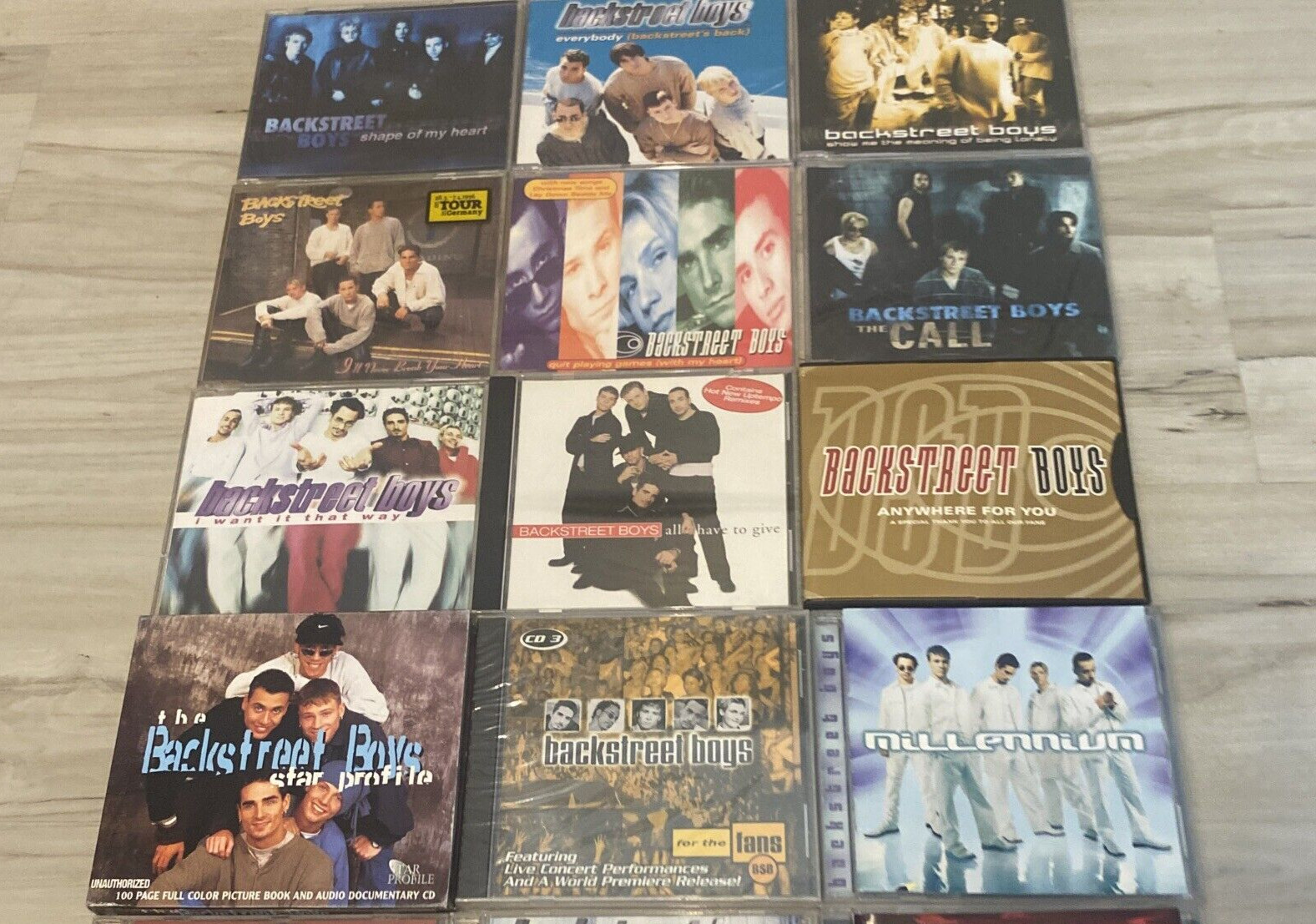 HUGE Backstreet Boys  CD IMPORT LOT Of 14 Shape Of My Heart Star Profile Call
