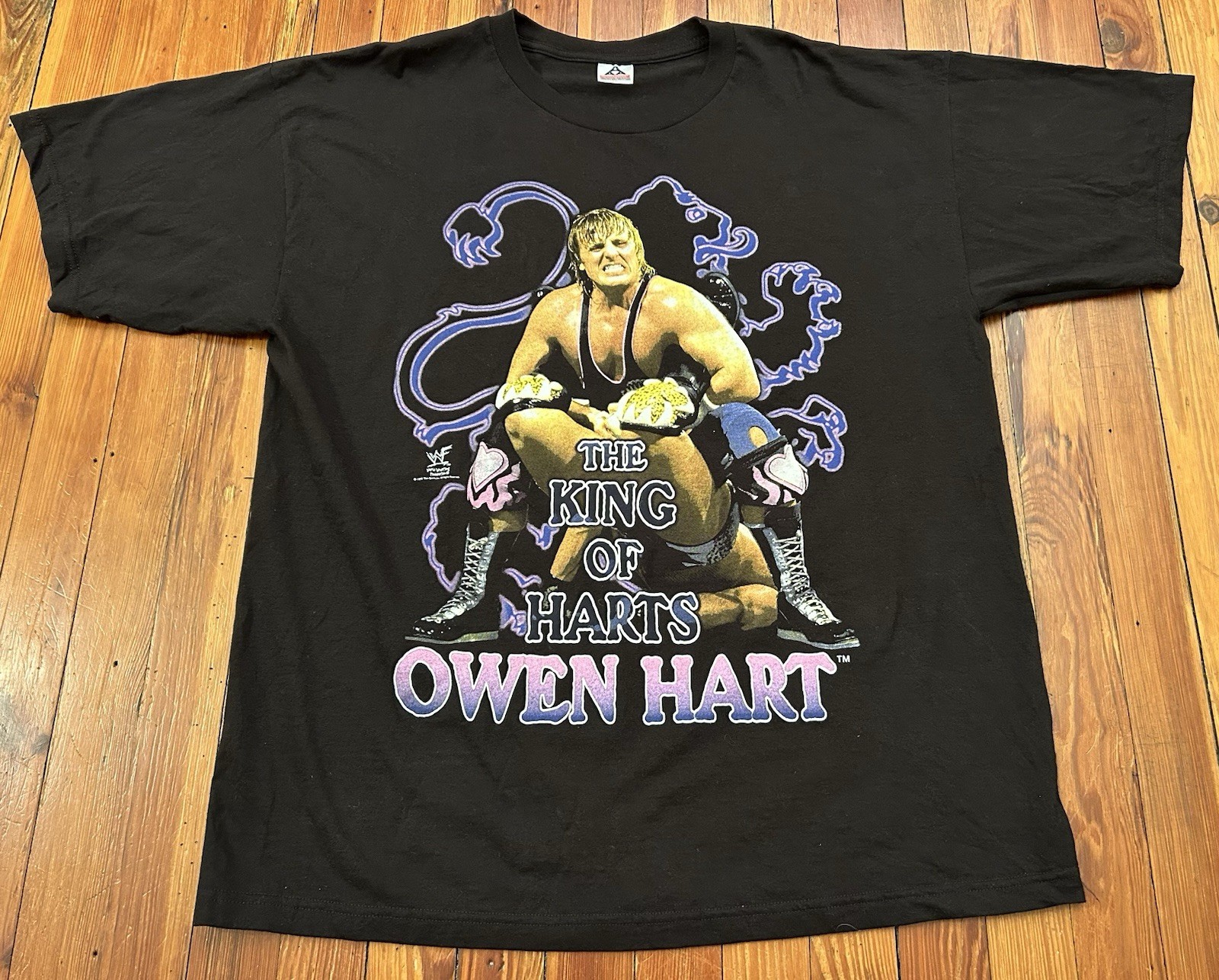 Vintage Owen Hart The King Of Harts WWF Wrestling Shirt XXL 1999 Titan