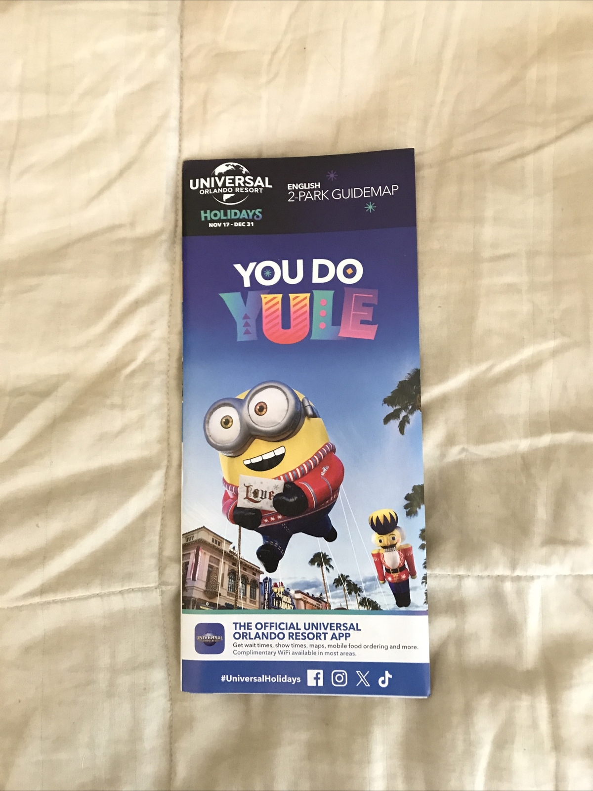 Universal Orlando Resort Last Printed Park Map EVER Minions Islands Of Adventure