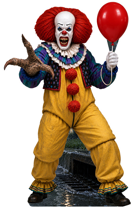 Tim Curry Pennywise IT 1990 6FT Life Size Cutout Standee Halloween Decor