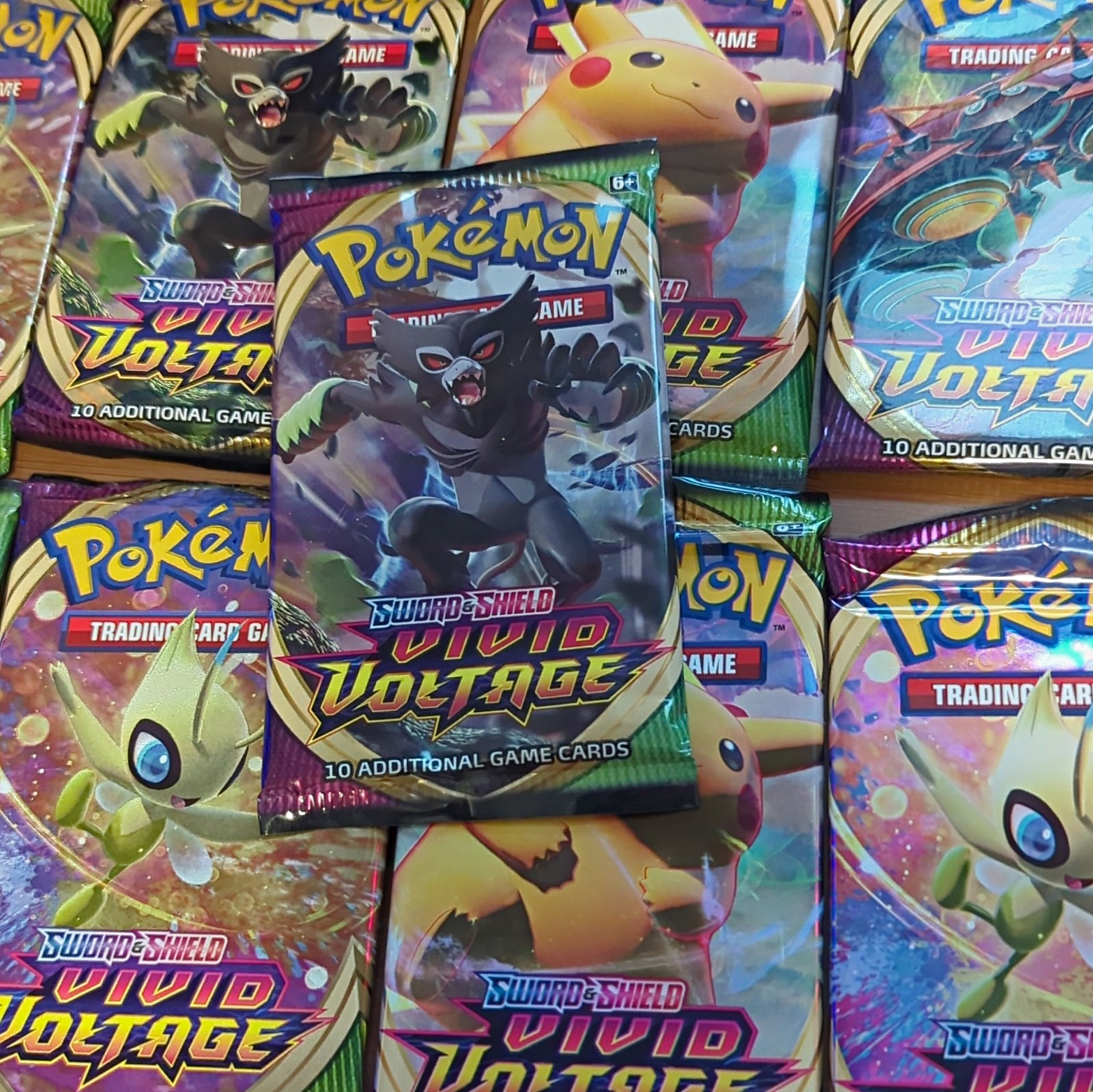 The Pokemon Company Pokemon TCG Vivid Voltage Booster Pack (Single Packs) The Pokemon Company Pokemon TCG Vivid Voltage Booster Pack (Single Packs)