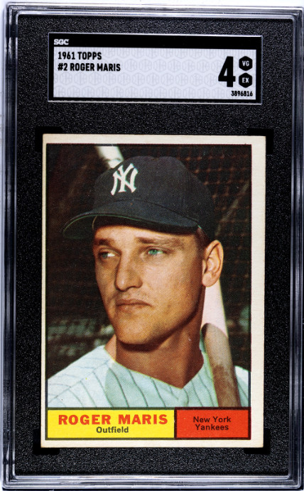 1961 Topps #2 Roger Maris SGC 4