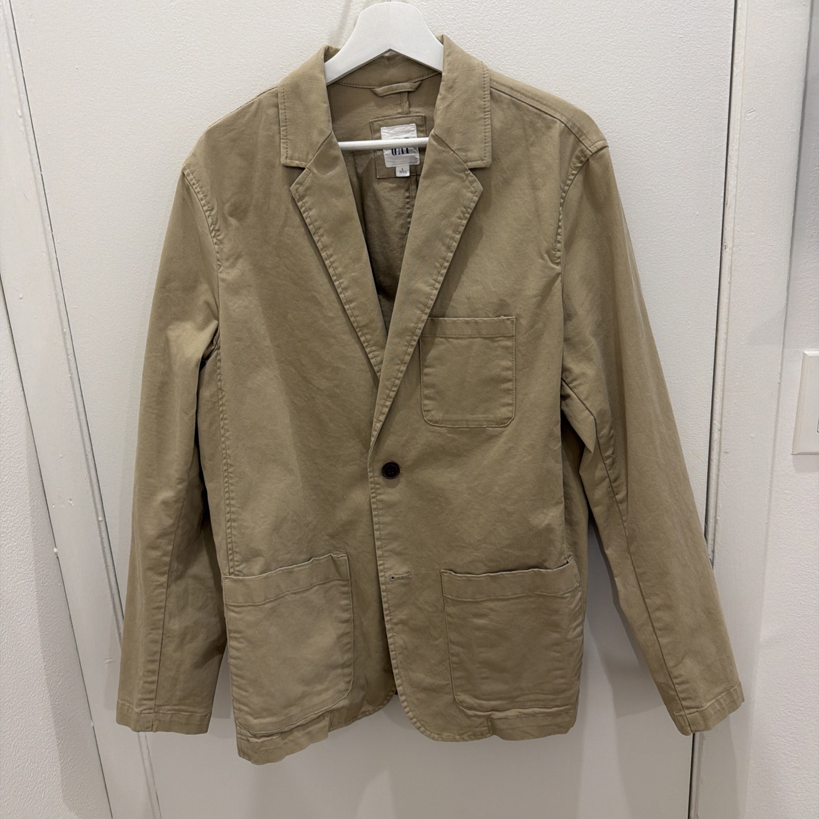 Retro Gap Men’s Khaki Cotton Unstructured Blazer Large Retro Gap Men’s Khaki Cotton Unstructured Blazer Large