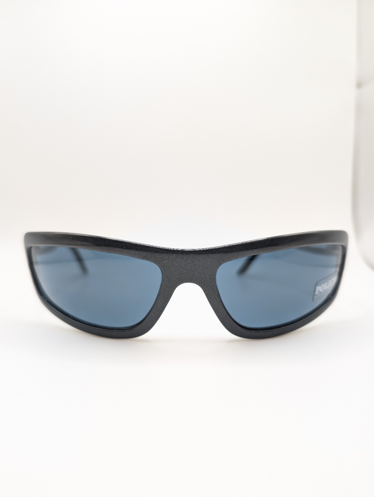 NEW 1990s Police SUNGLASSES by Eastern States ITALY Gray Metal VINTAGE NOS