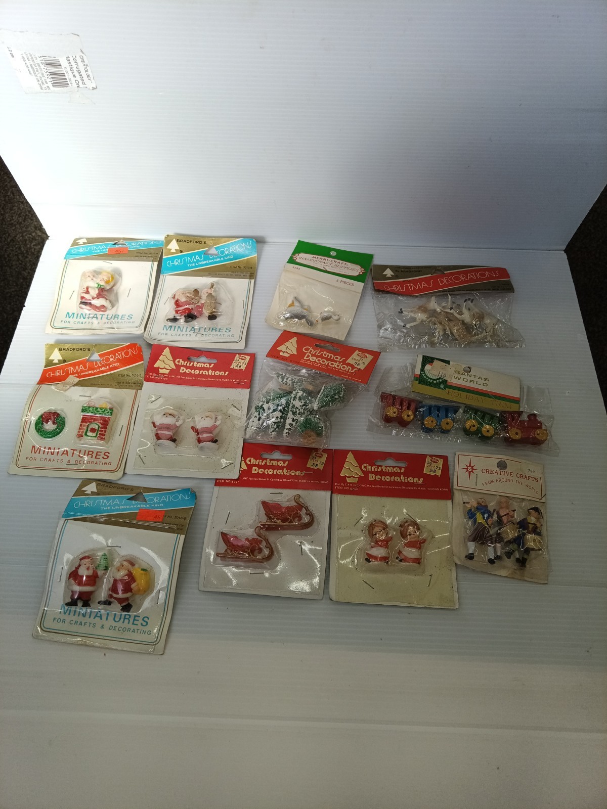 Vintage Bradford's Novelty Co Miniatures LOT Packages Assortment Vintage Bradford's Novelty Co Miniatures LOT Packages Assortment
