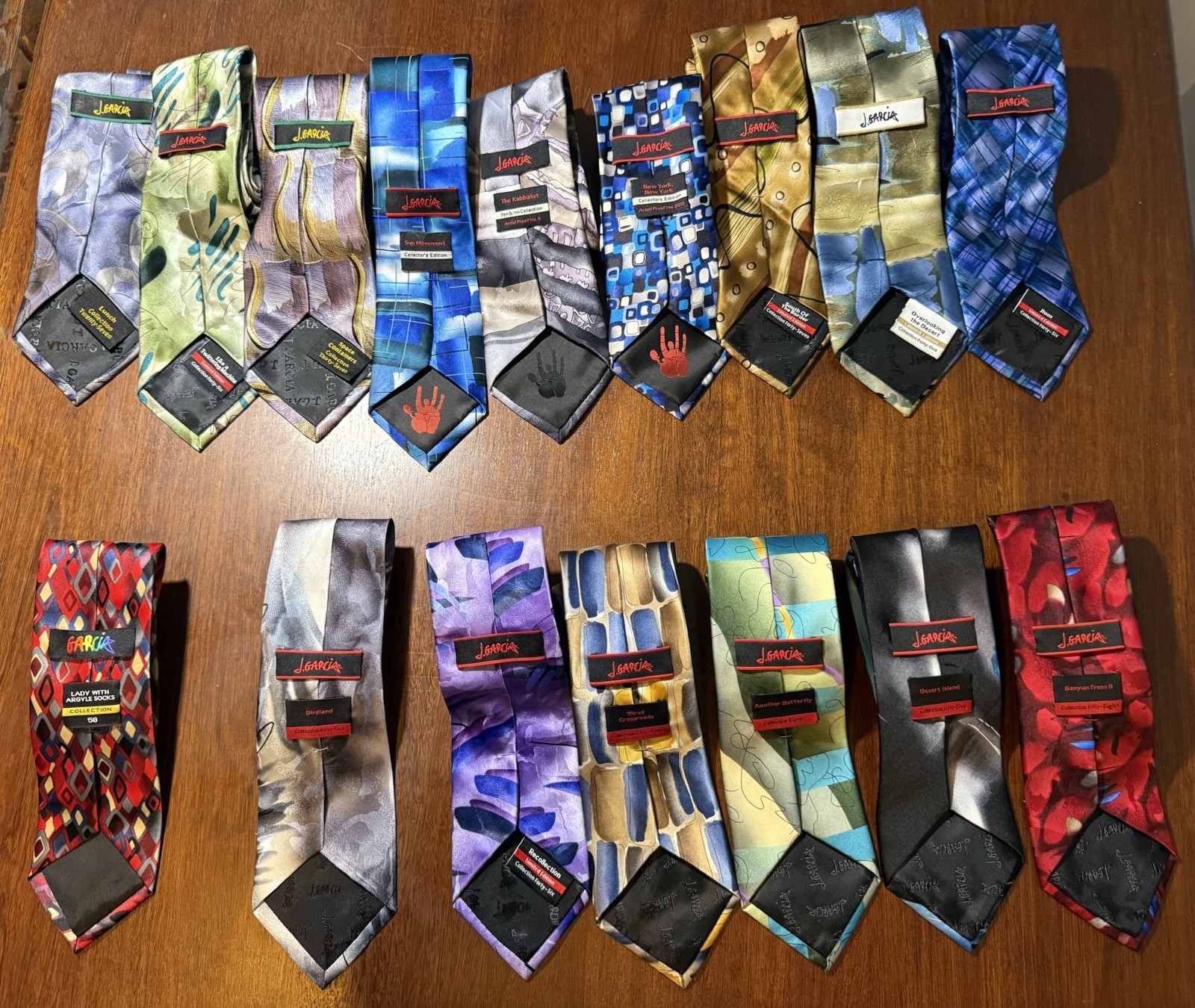 J Garcia Silk Tie Collection 16 Ties Total J Garcia Silk Tie Collection 16 Ties Total