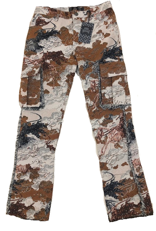 Rebel Vengeance - Skeleton Desert Camo Tapestry Pants