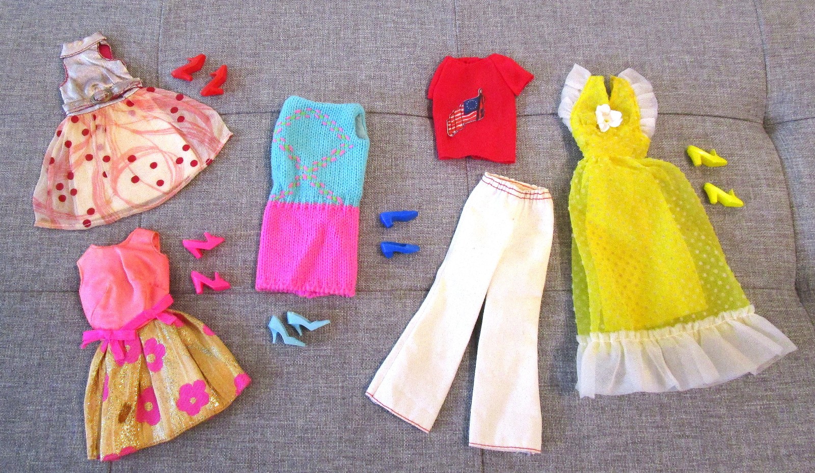 Vintage Barbie LOT: 1804, 1865, 3404, 7211, 9154 COMPLETE – A LITTLE TLC