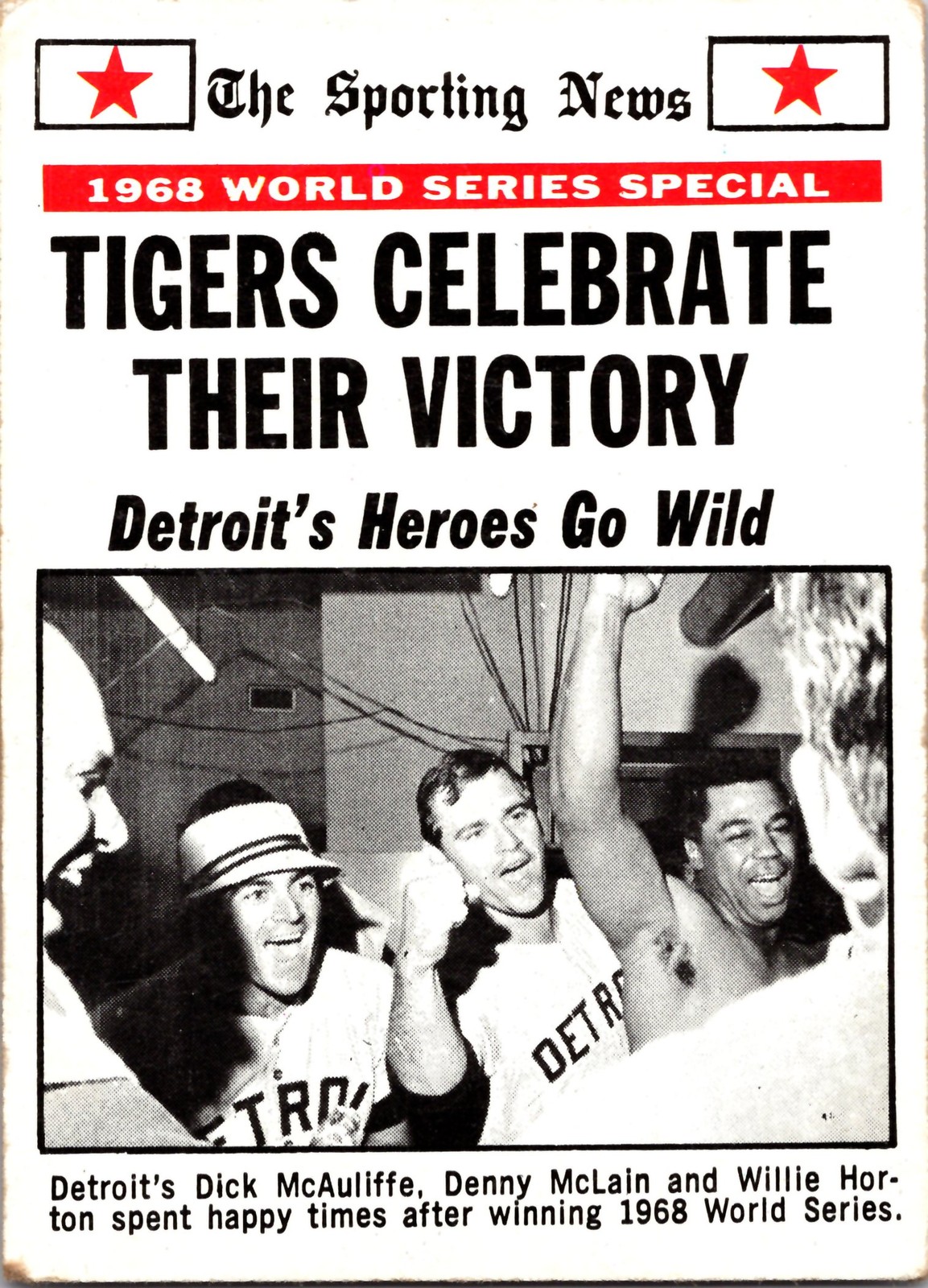 1969 Topps #169 World Series - Tigers Celebrate Their Victory