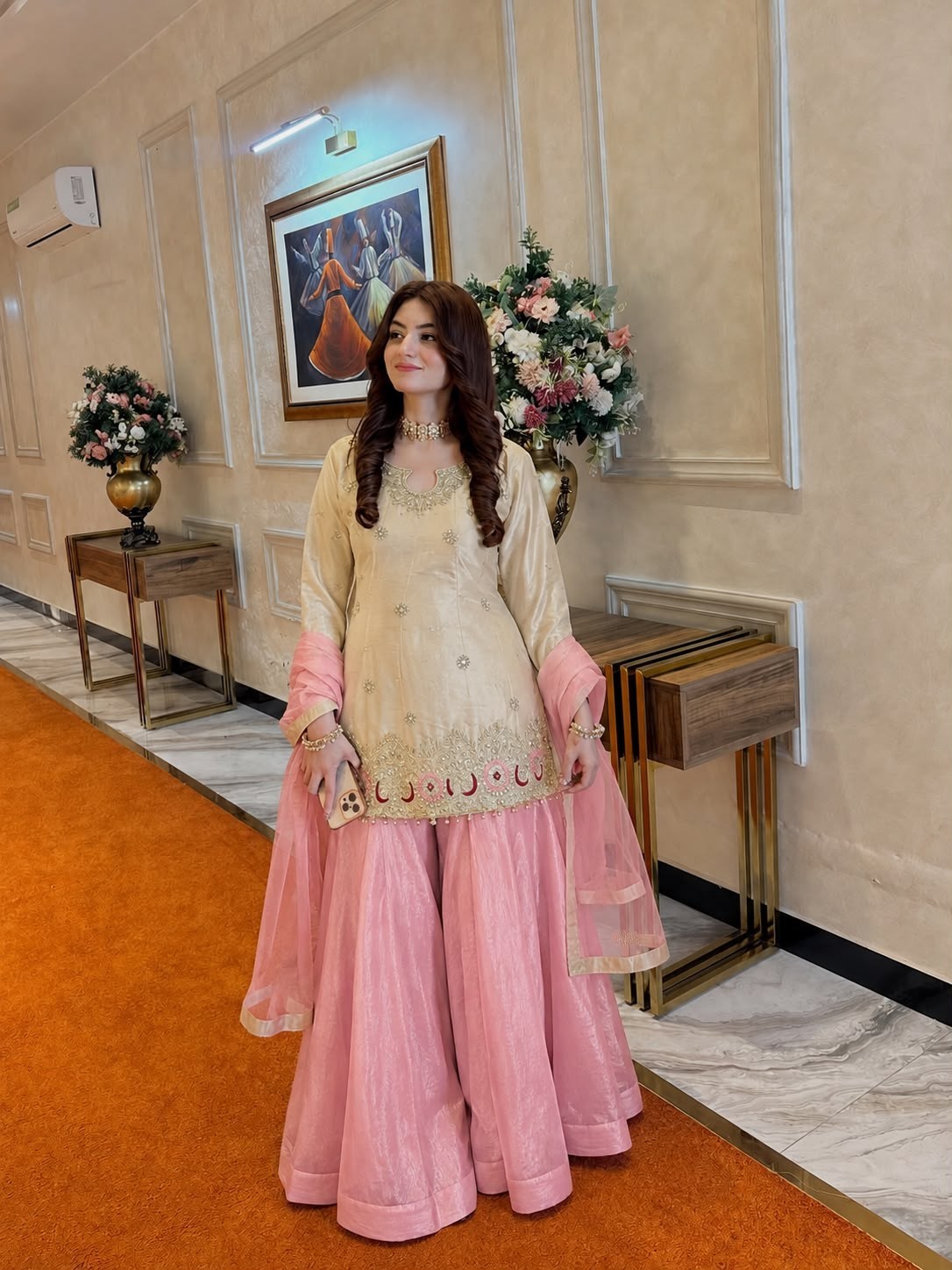 PUNJABI SHARARA PLAZZO KURTI PLAZZO SALWAR KAMEEZ SUIT WOMEN READY MADE DESIGNER