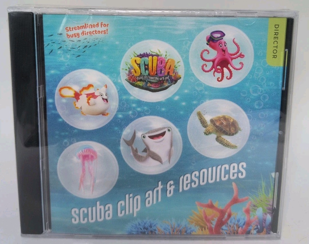 2024 VBS Scuba Clip Art & Resources Group Director Win/Mac CD ROM New B679 2024 VBS Scuba Clip Art & Resources Group Director Win/Mac CD ROM New B679