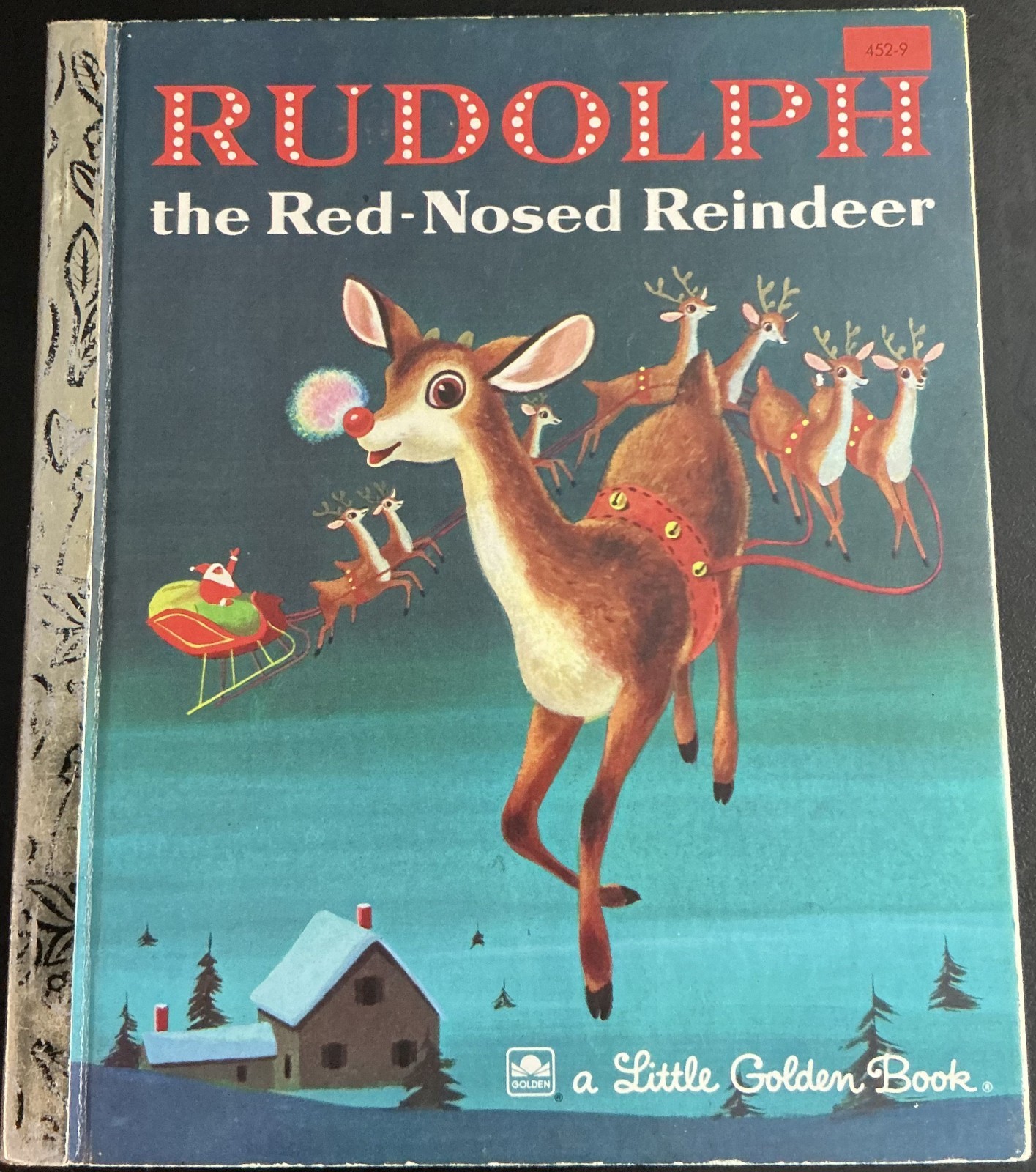 Vintage 1958 Rudolph the Red-Nosed Reindeer A Little Golden Book