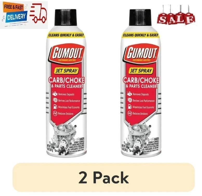 Gumout Carb And Choke Carburetor Cleaner 14 Oz. Engine Parts Spray Pack of 2 Gumout Carb And Choke Carburetor Cleaner 14 Oz. Engine Parts Spray Pack of 2