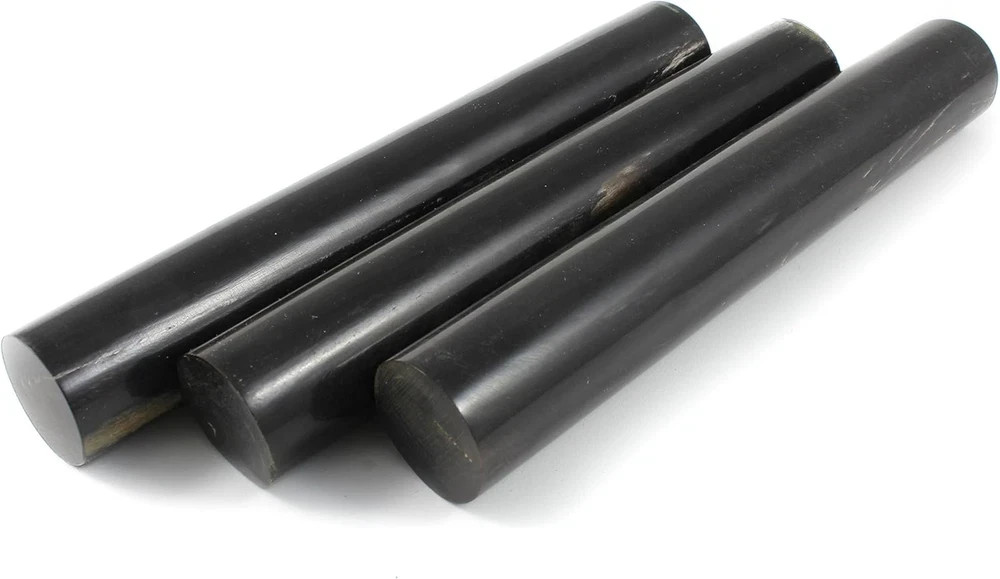 3 Pack Black Buffalo Horn Pen Blanks for Turning Craft Supplies DIY Woodworking