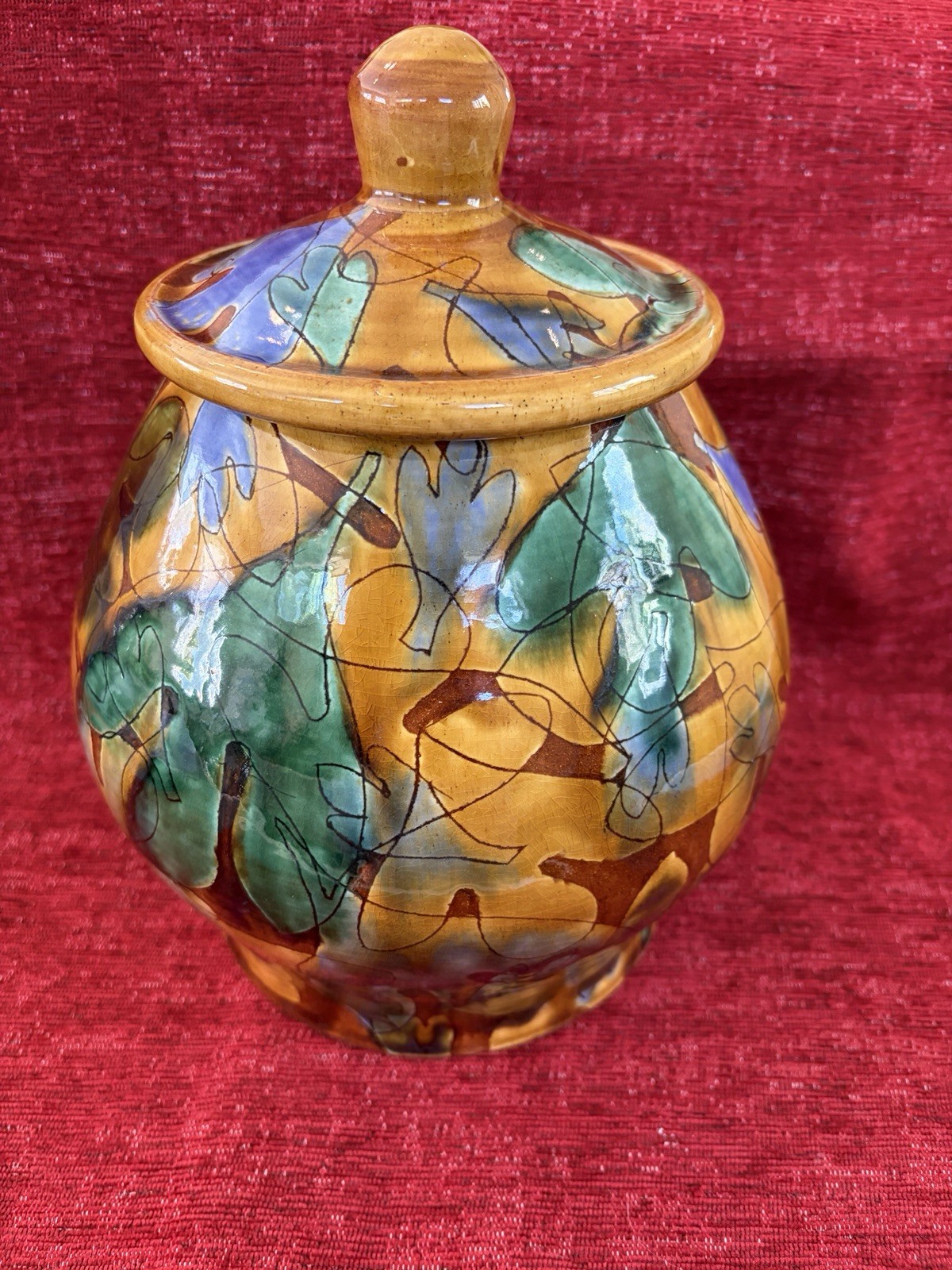 Rare Matt Kelleher Shoko Teruyama Art Pottery Vase Abstract Incised Vessel Jar