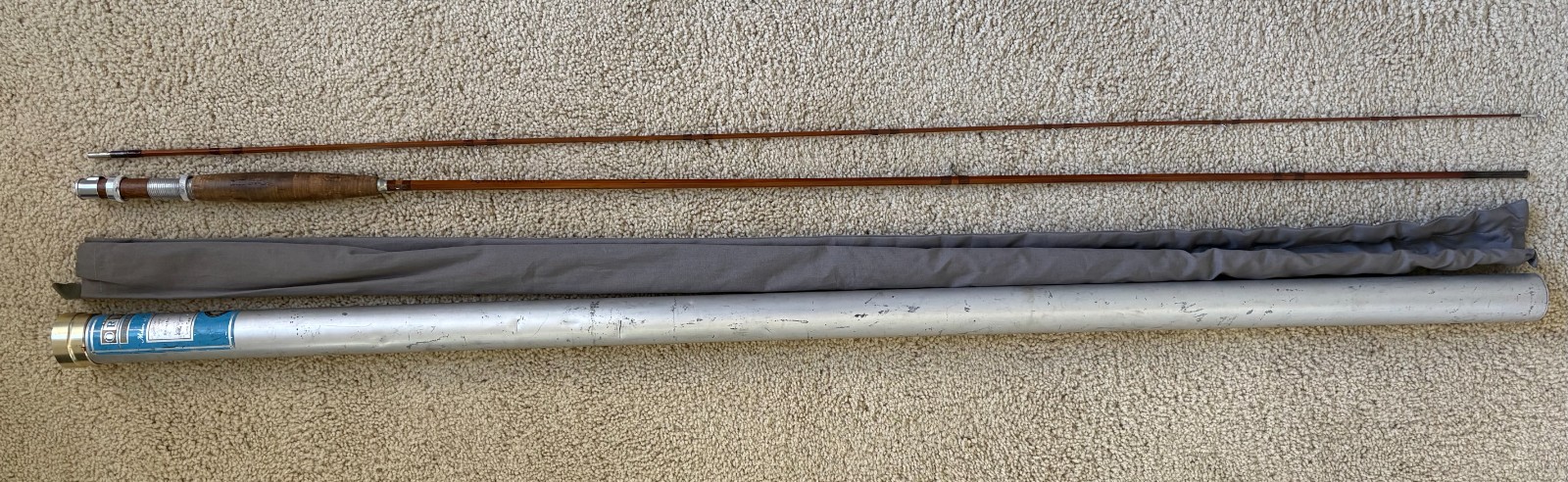 Vintage Orvis Impregnated Battenkill Bamboo Fly Rod - 8\' - 4 3/8 oz - 2Pc