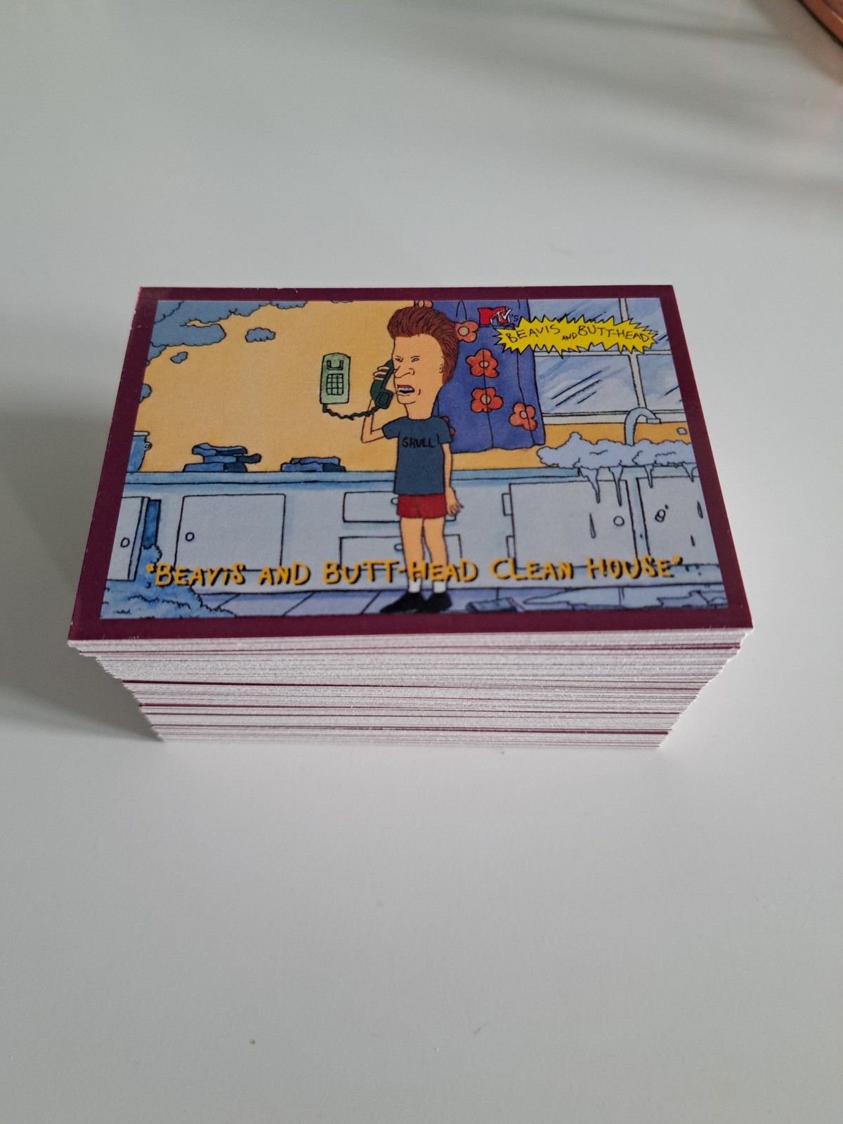Beavis & butthead cards full set of 132 topps 1994 mint condition Beavis & butthead cards full set of 132 topps 1994 mint condition