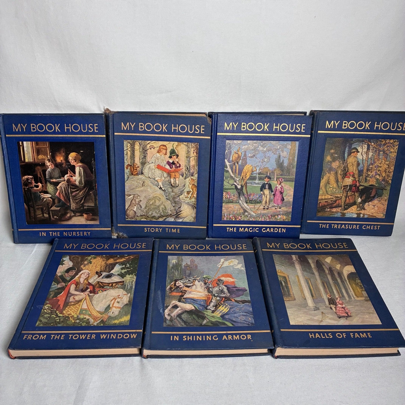 Vintage My Book House 1947 Edition Hardcover Olive Beaupre Miller Lot of 7