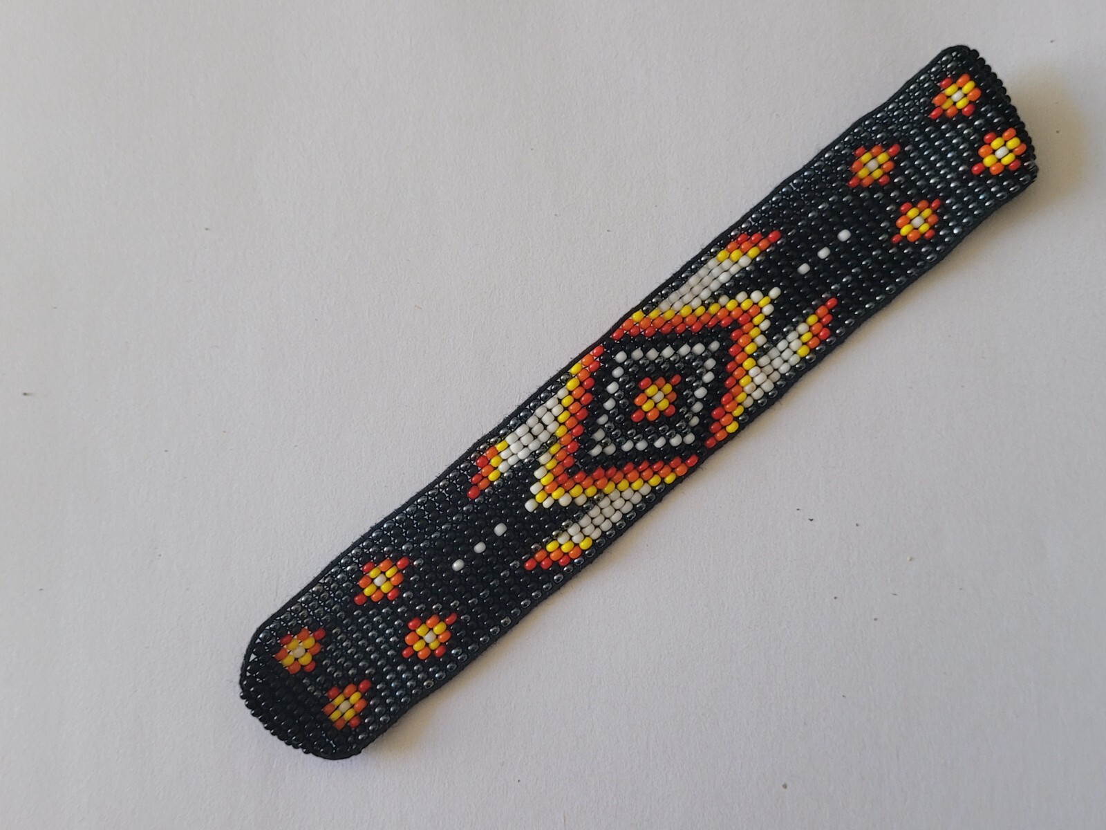 Native American Style Seed Beaded Adjustable Multi Color Bracelet