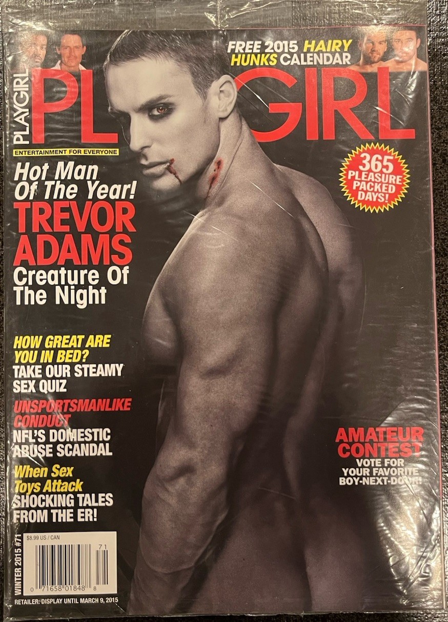 PLAYGIRL Magazine, Winter 2015, #71. With Calendar. New In Factory Sealed Bag.
