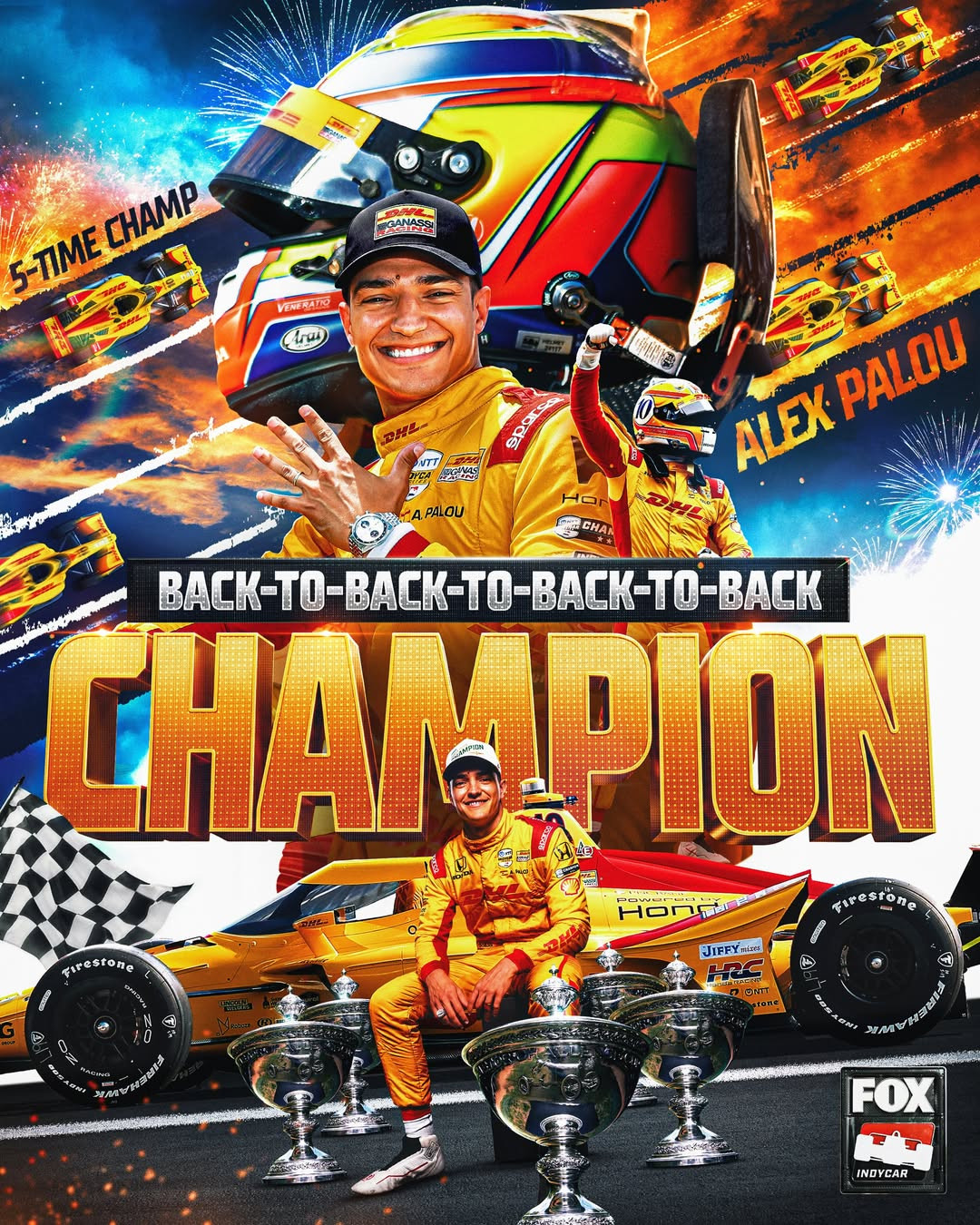 Alex Palou is your 2026 NTT INDYCAR SERIES Champion Poster Alex Palou is your 2026 NTT INDYCAR SERIES Champion Poster