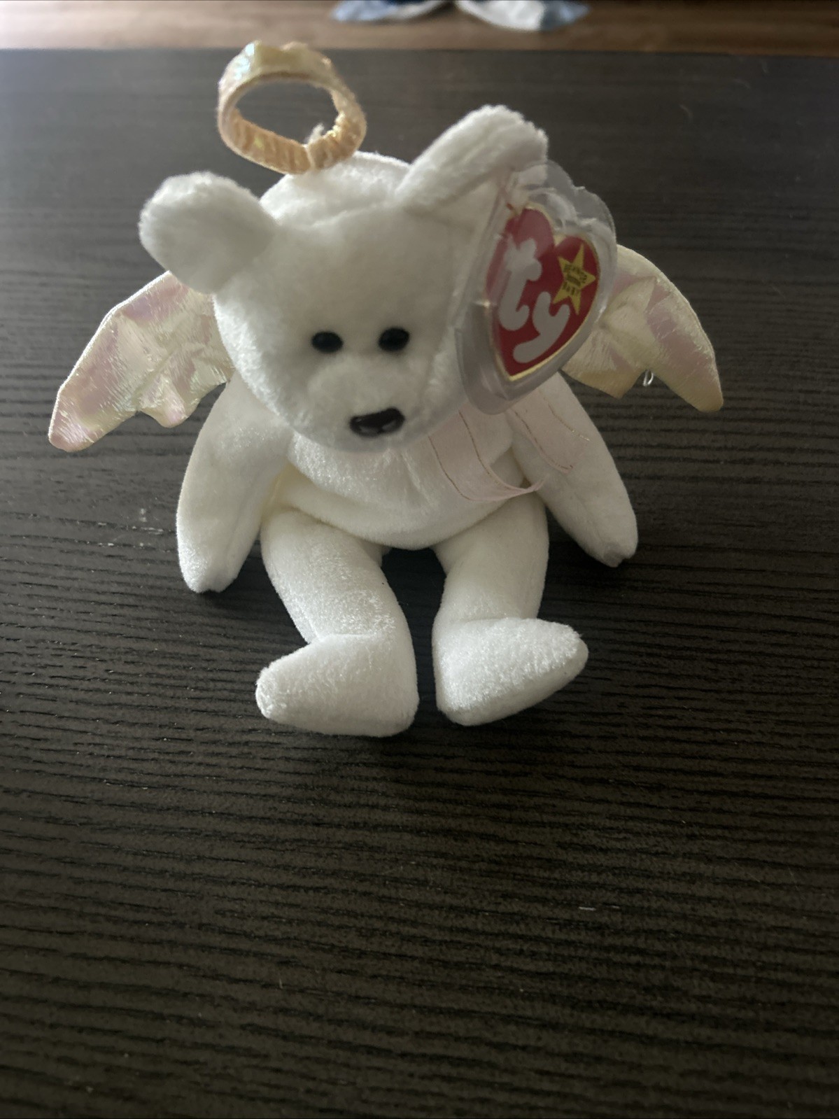 Vintage Retired 1998 Ty Halo Angel Bear Beanie Baby