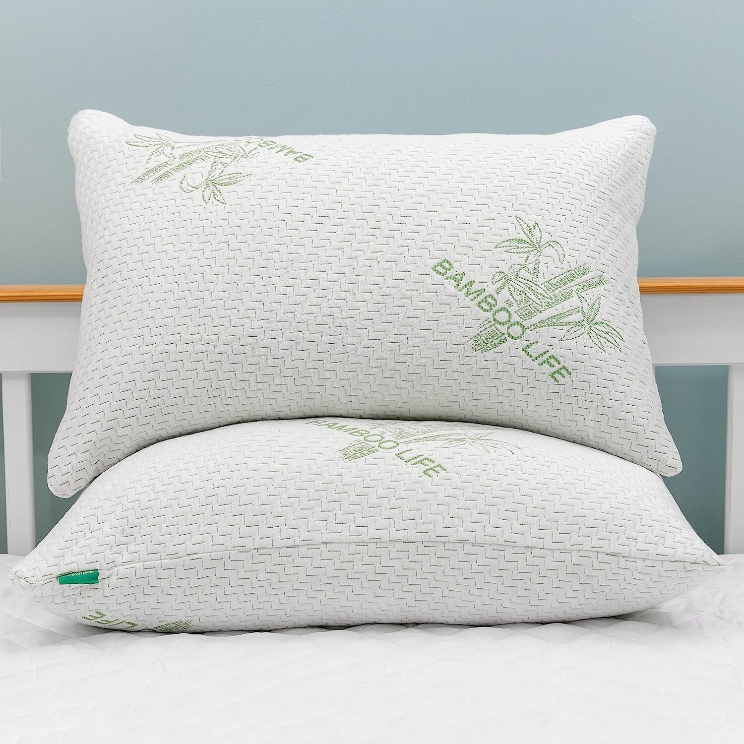 Elif Bamboo Pillows Adjustable Shredded Memory Foam Bed Pillows King or Queen Elif Bamboo Pillows Adjustable Shredded Memory Foam Bed Pillows King or Queen
