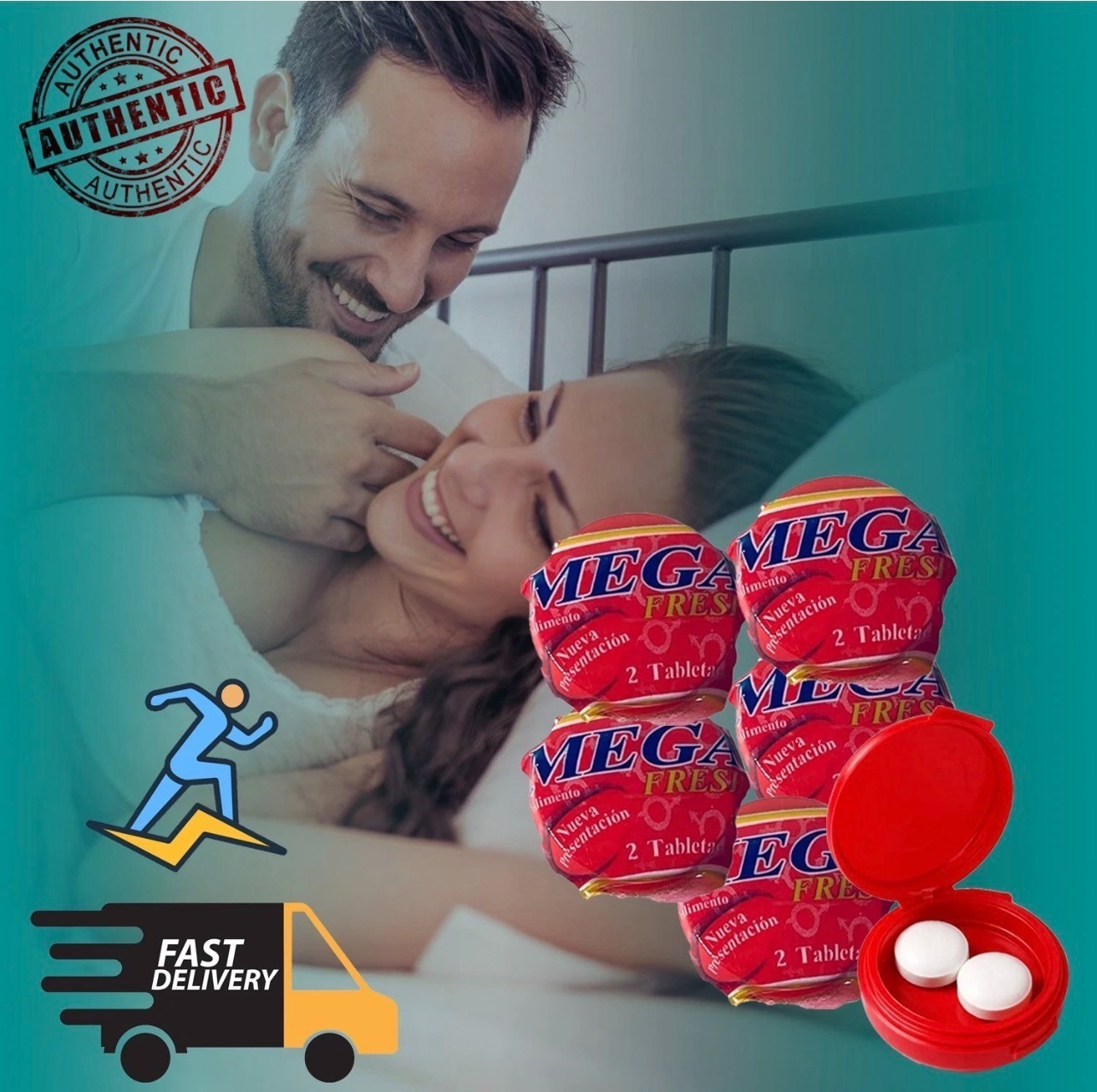 MEGA FRESH 10 Pills Dietary Supplement Increased Stamina Power