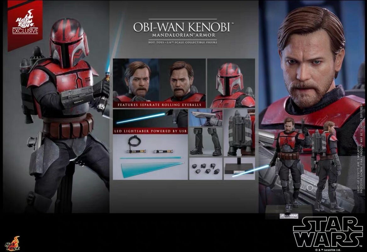 Obi-Wan KENOBI Hot Toys TMS126 Mandalorian Armor 1/6 Scale Figure STAR WARS