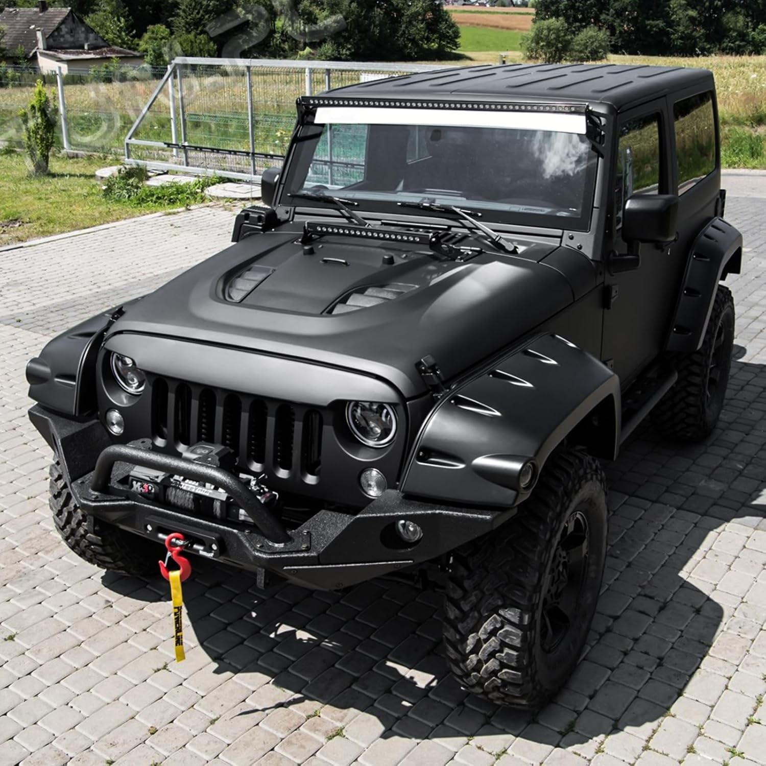 Vented Heat Dispersion Hood For Jeep Wrangler 2007-2017,10th Anniversary Edition
