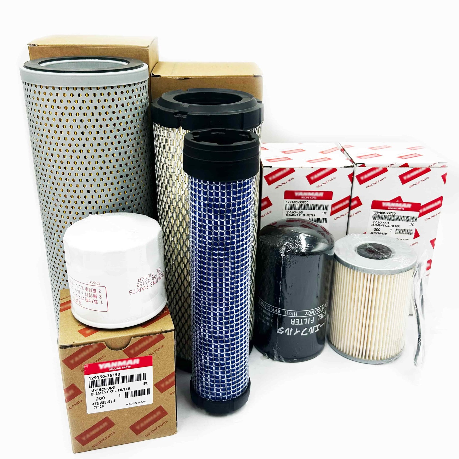 New Filter Kit For Takeuchi TB240 Compact Excavator with Yanmar 4TNV88C Engine