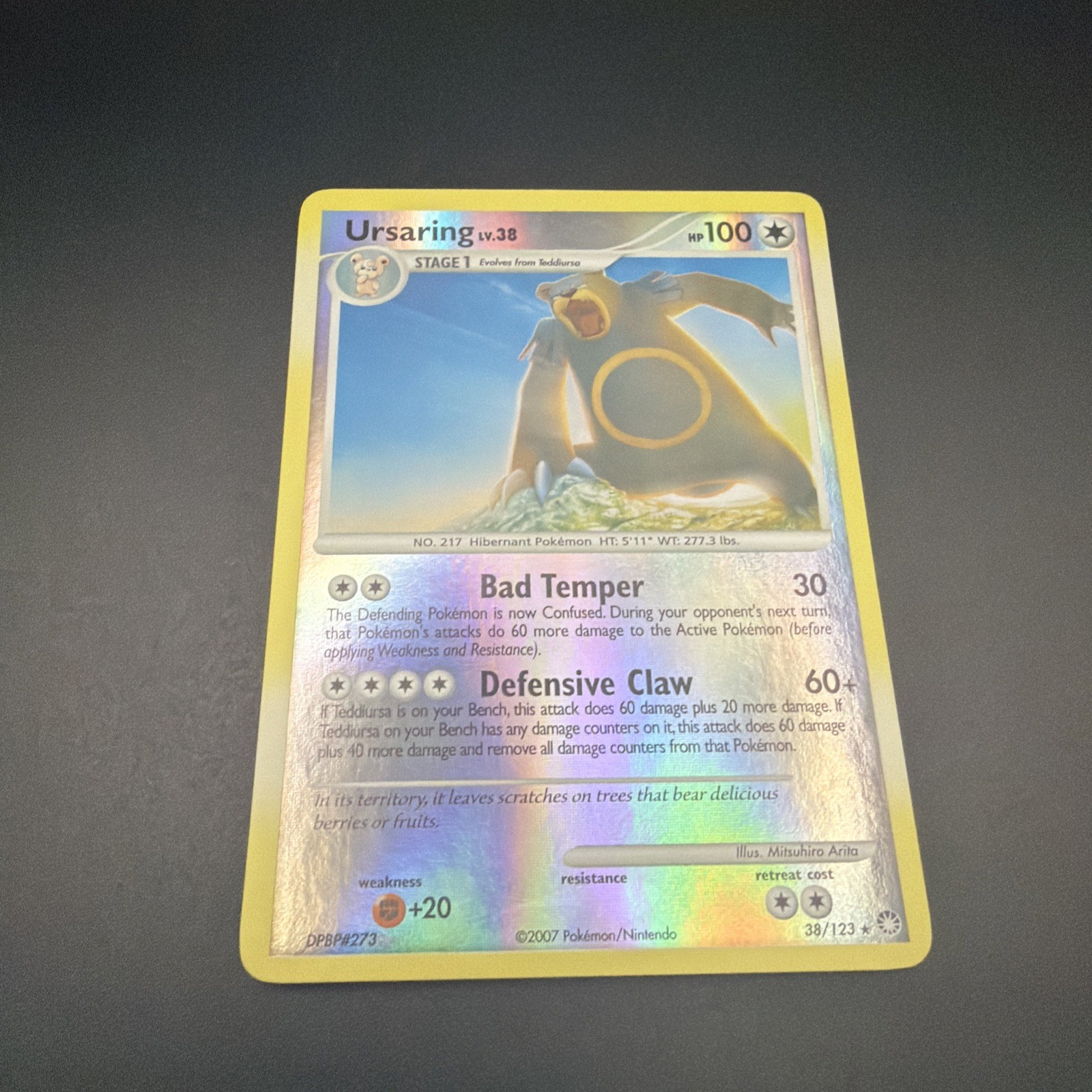 Ursaring 38/123 Mysterious Treasures Reverse Holo Ursaring 38/123 Mysterious Treasures Reverse Holo