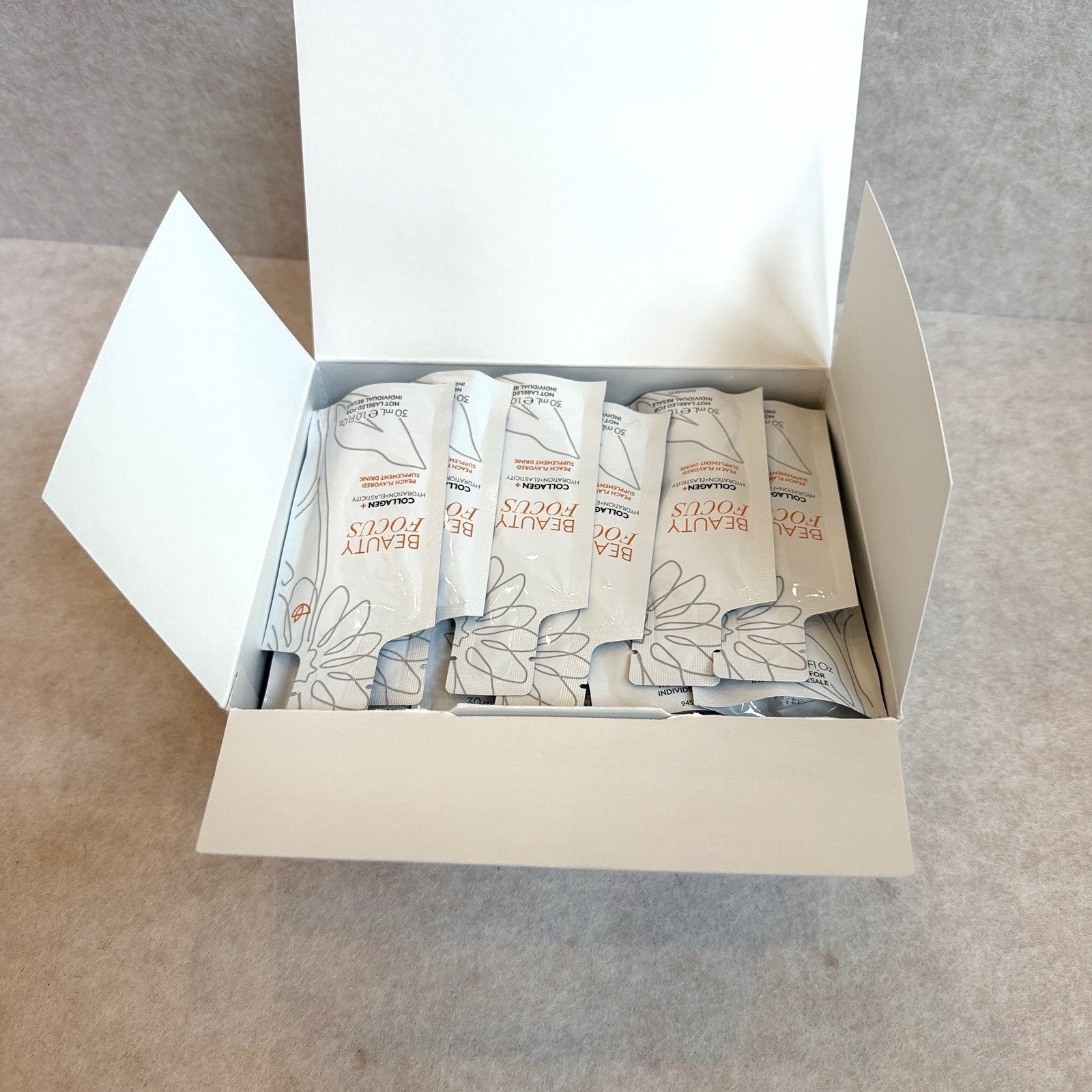 Nu Skin  BEAUTY FOCUS COLLAGEN   Peach Hydration+Elasticity Best By 04/2026