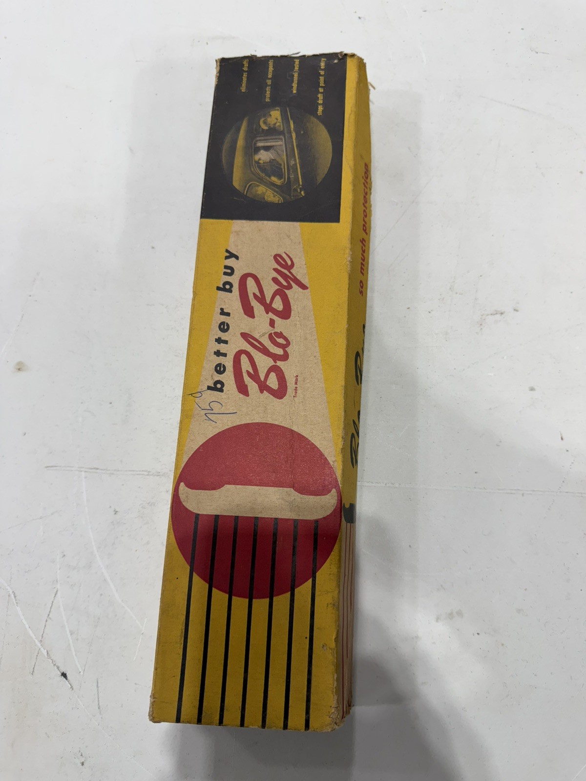 1949 NOS Blo-Bye Auto Window Wind Deflector Vintage Car Accessory Orig Box